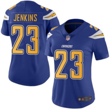 Los Angeles Chargers NFL Football Rayshawn Jenkins Electric Blue Jersey Women Limited 23 Rush Vapor Untouchable